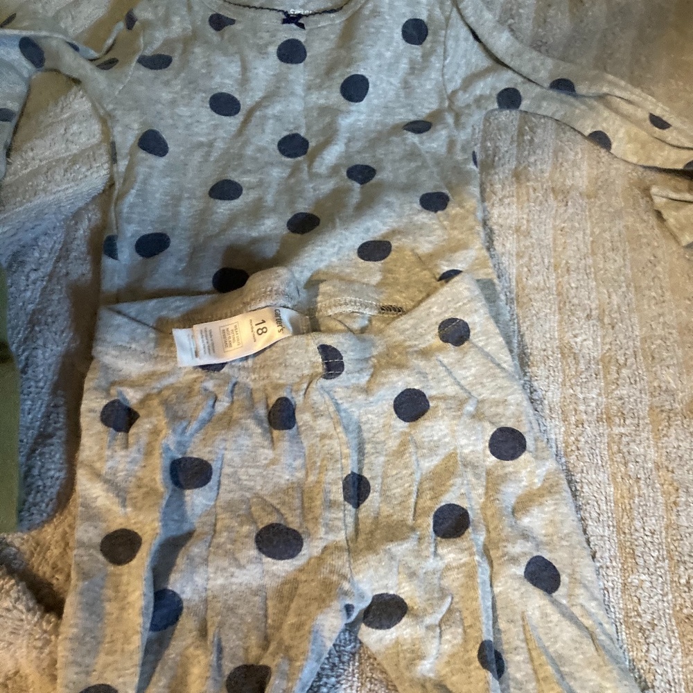 Polka dot pajama set